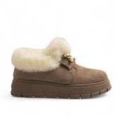 Europeon Union Women Cafe Chamois Shoes #3499